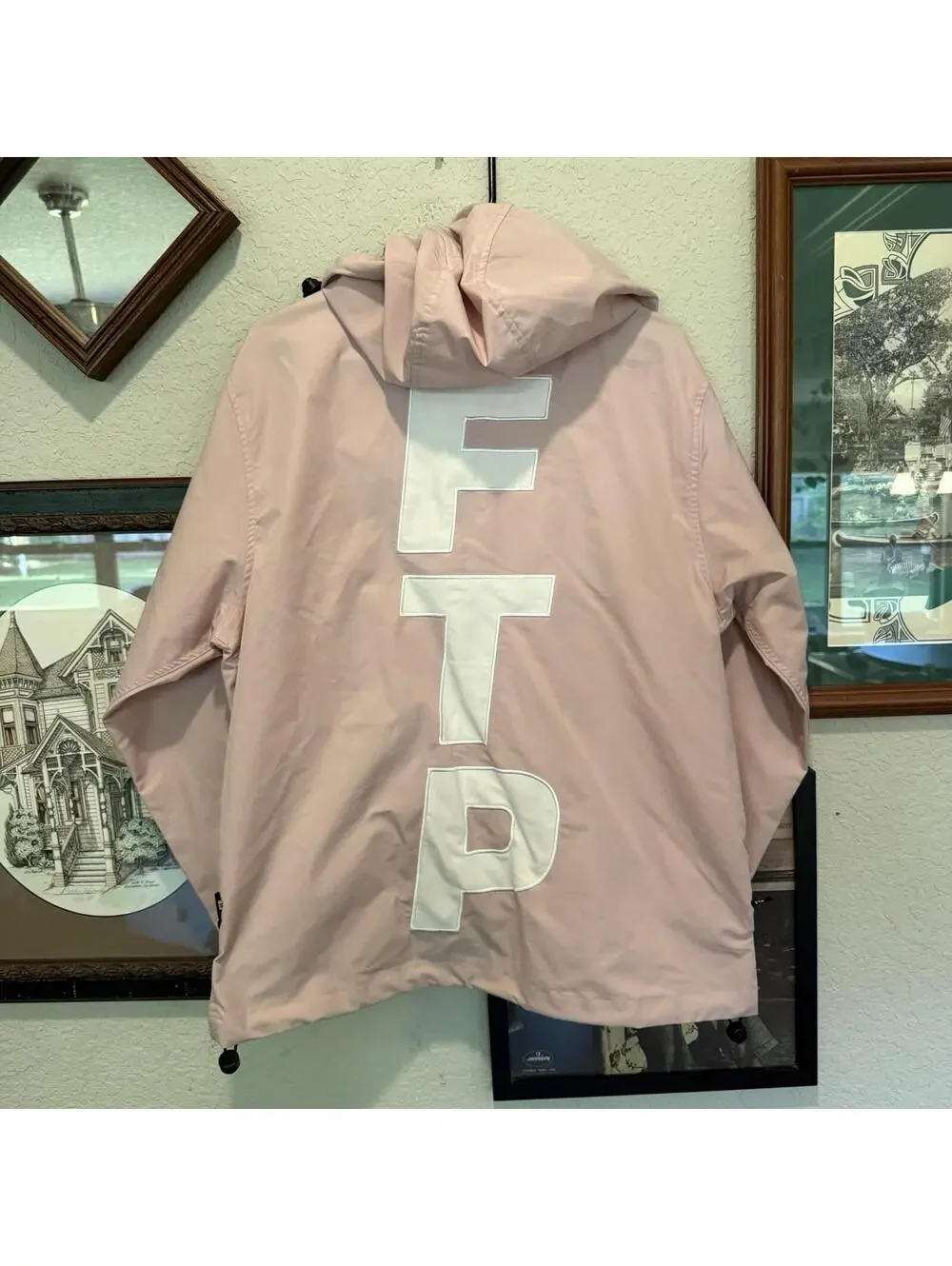 FTP F The Population Designer Vertical Logo Jacket Pink Size Men’s Medium
